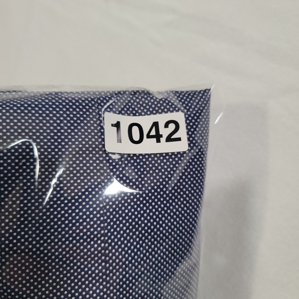 Eton Men Dress Shirt 39 15.5 Slim Fit Blue Polka Dot Cotton - Picture 10 of 10